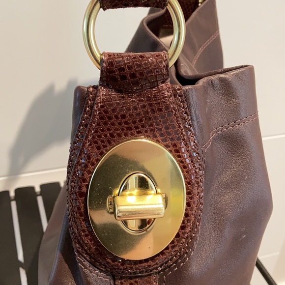 Coach hobo bag rich chocolate brn lthr 13.5hx13w - Picture 7 of 12